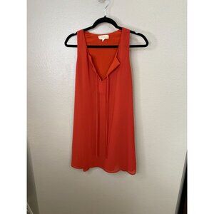Lost April Womens Sleeveless Rust Dress Small Lightweight Casual Sophisticated